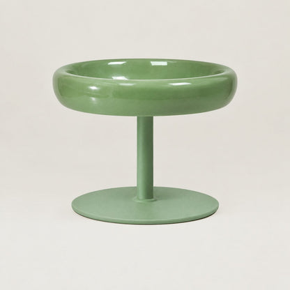 Gamelle surélevée en céramique coloris vert sauge